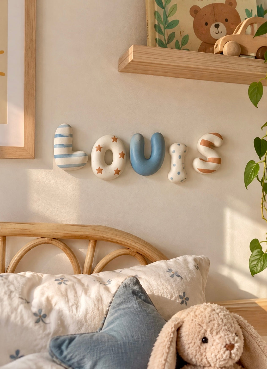 Kit Créatif « Mon Prénom » + Petit animal - Lettres Bubble