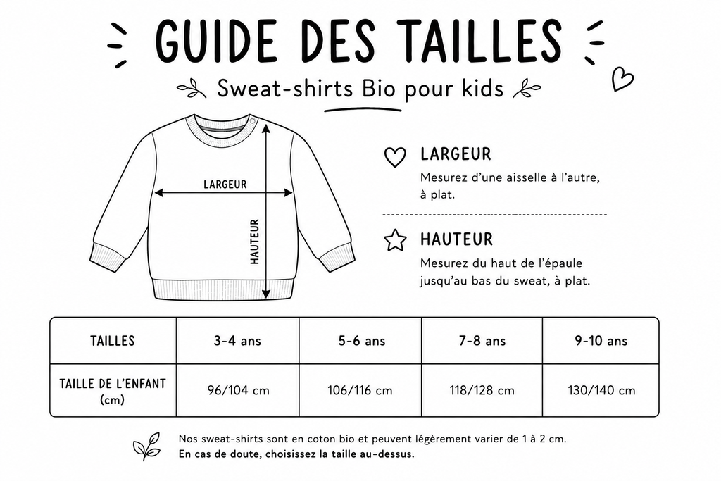 Sweat Kangourou Bio “Le Curieux”